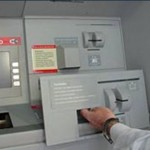 An ATM skimmer  panel that fits directly on top of the real ATM